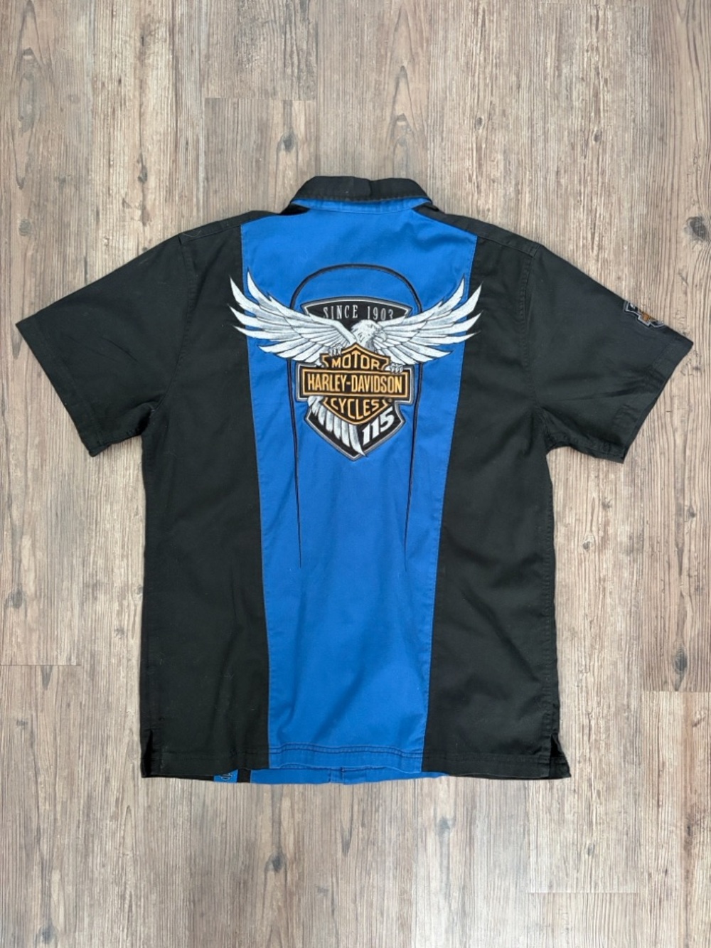 HARLEY-DAVIDSON 115TH ANNIVERSARY LIMITED EDITION SHORT SLEEVE COLORBLOCK LARGE